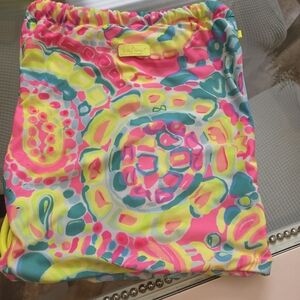 Lilly Pulitzer Pink and Yellow Patterned Fabric